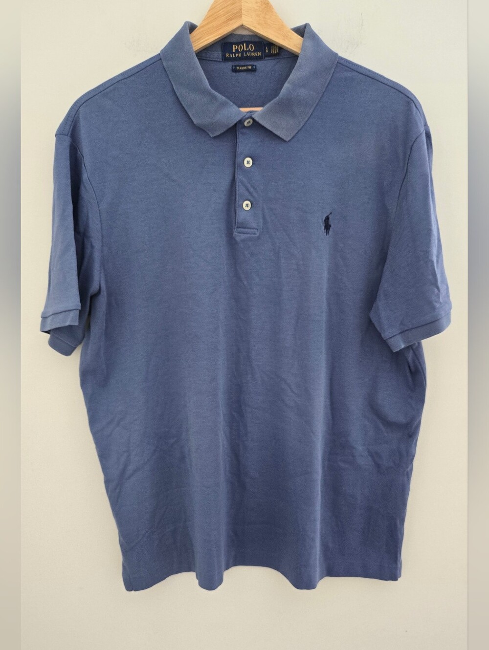 Polo Ralph Lauren Soft Touch Classic Fit Polo Shirt Blue L